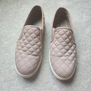 Steve Madden Quilted Slip-On Sneakers - Pink